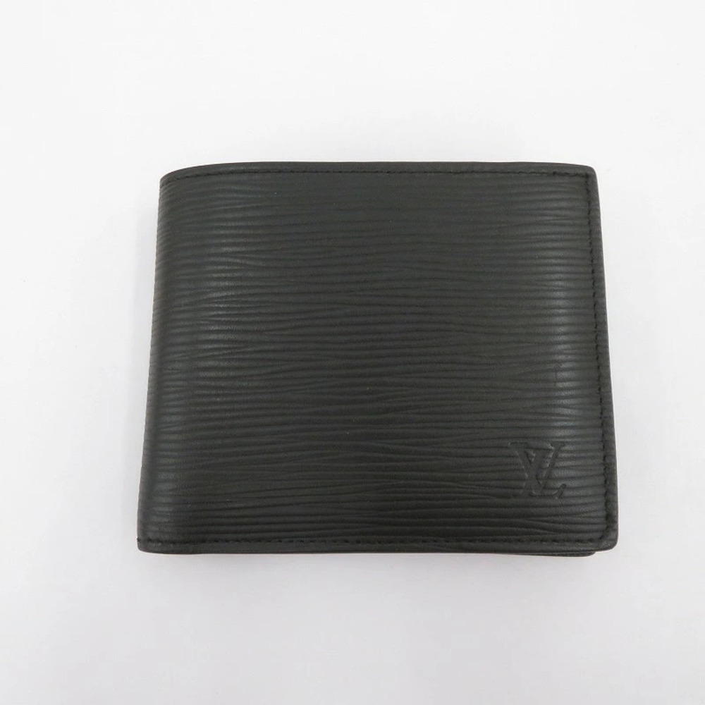 Louis Vuitton Portefeuille Marco NM Bifold Wallet Leather Black
